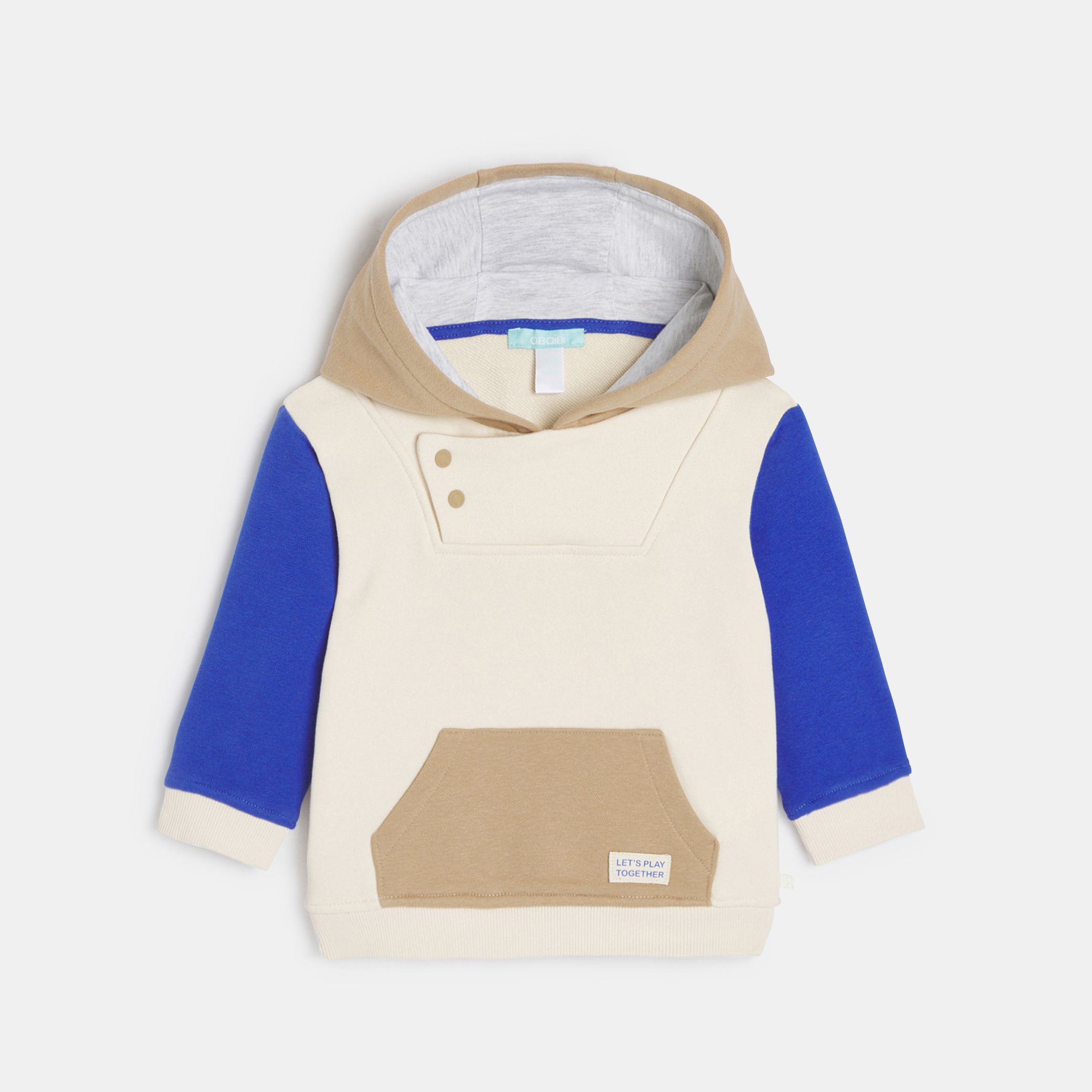 Áo hoodie nỉ màu be